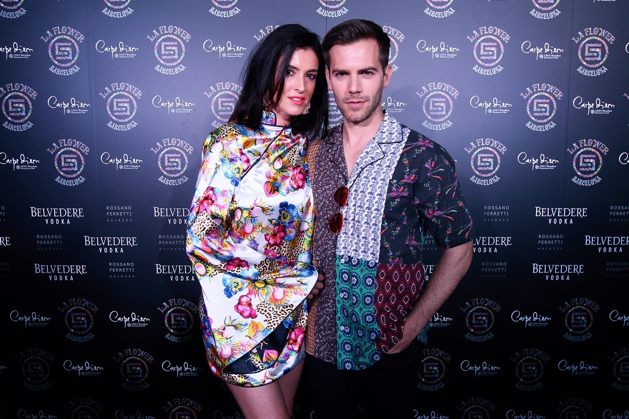 Blanca Romero y Marc Clotet Fiesta CDLC Barcelona La Flower slide